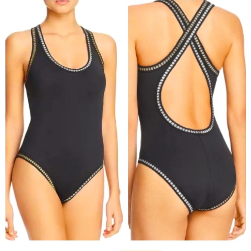 NWT La Blanca Black Slimming One Piece Swimsuit